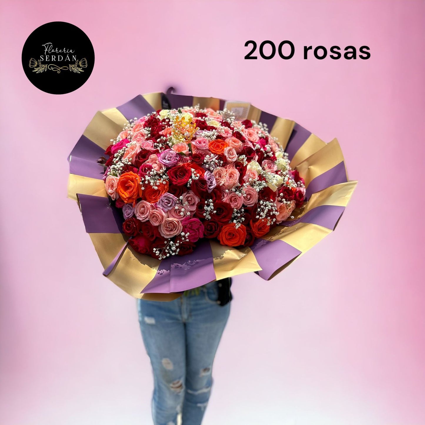 Ramo de 200 rosas