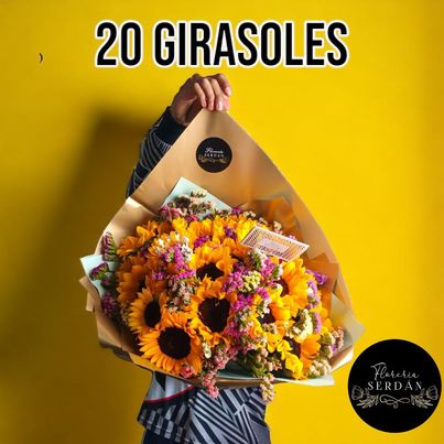 20 girasoles