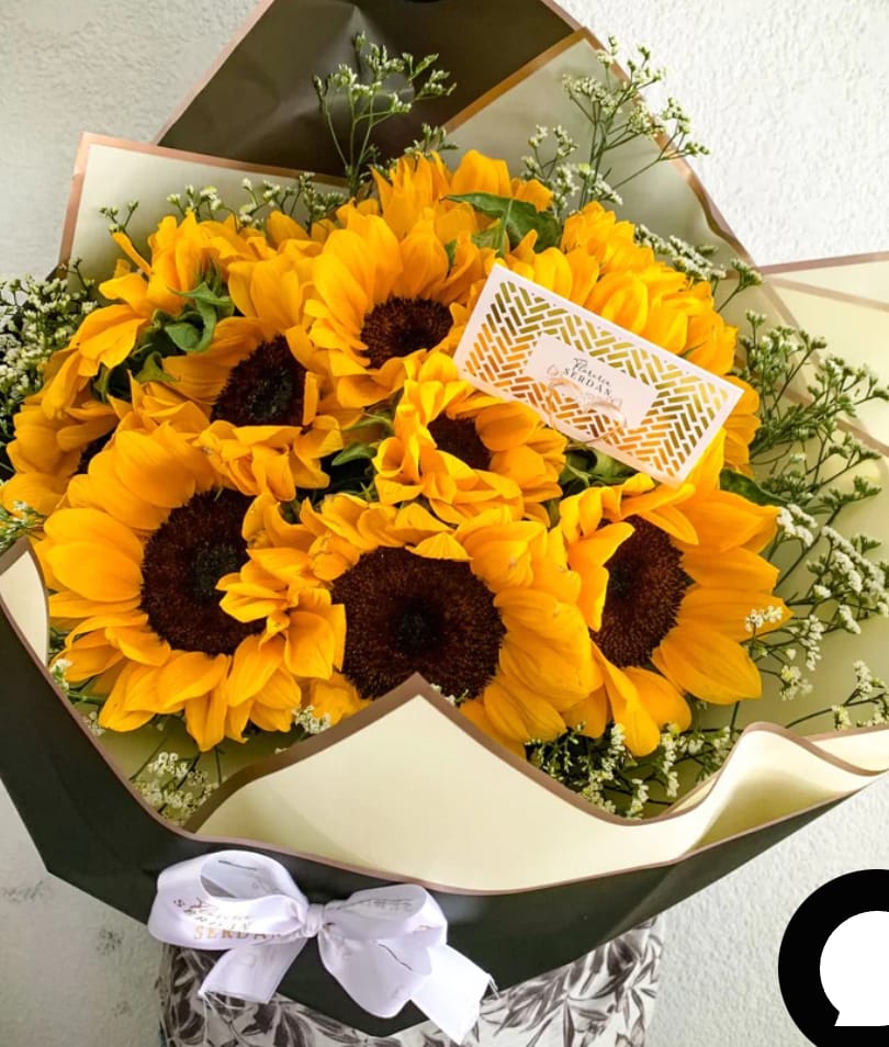 10 girasoles