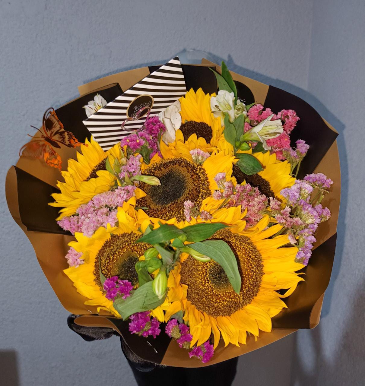 5 girasoles
