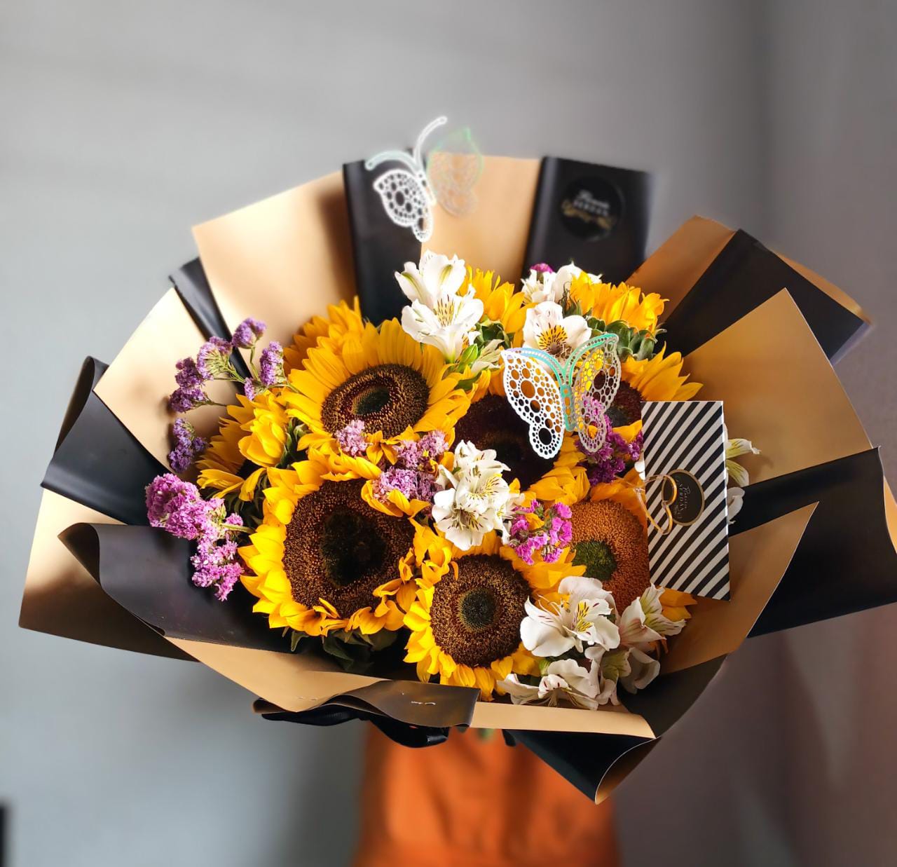 10 girasoles