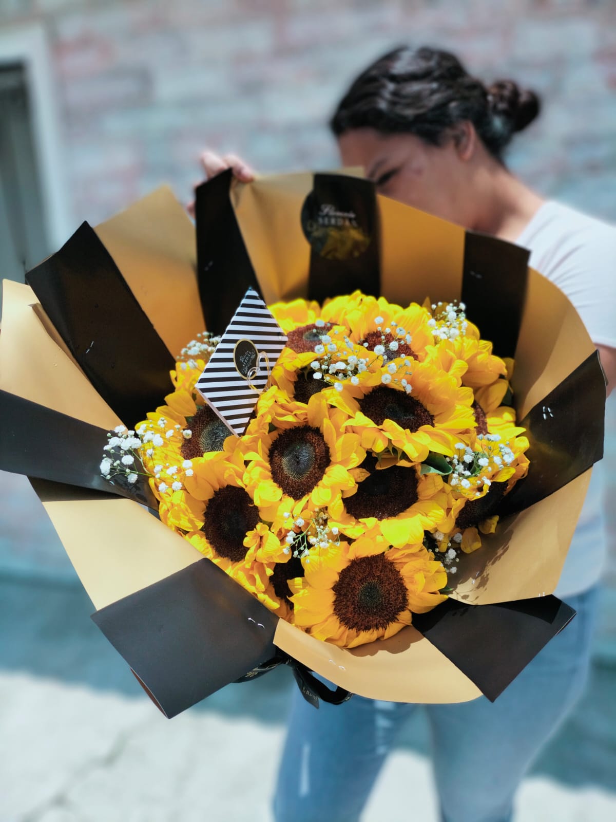 10 girasoles