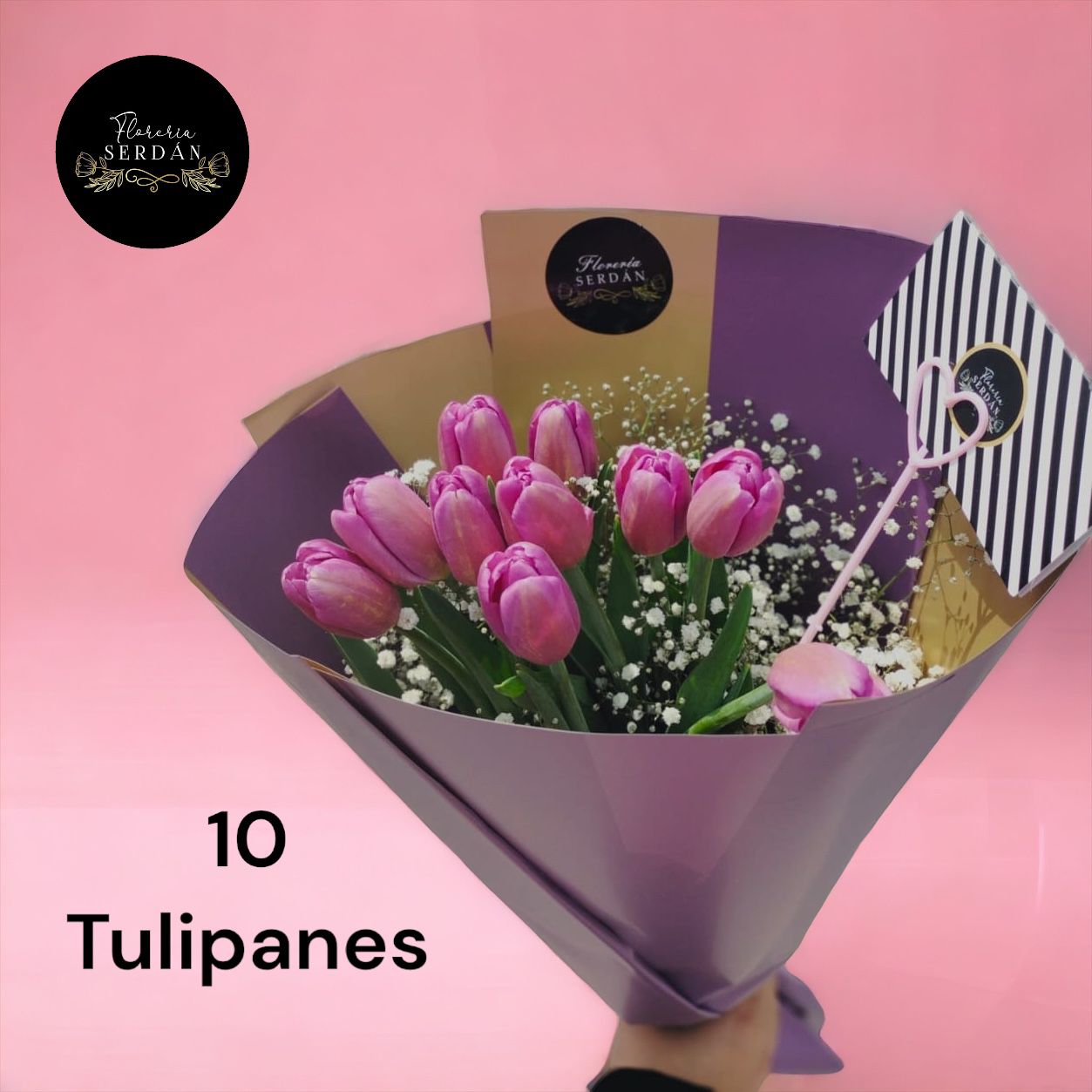 Ramo de 10 tulipanes