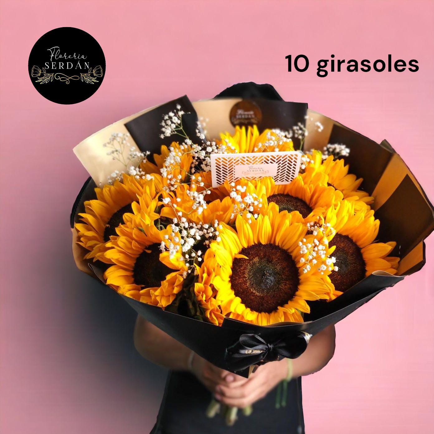 10 girasoles